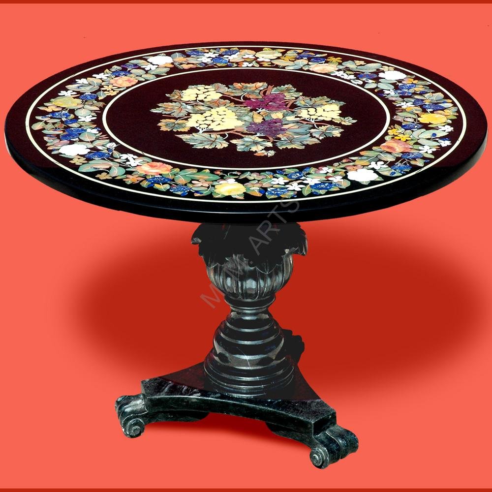 Marble Inlay Table Top | Custom Marble Inlay Table Top | Inlay Table Top