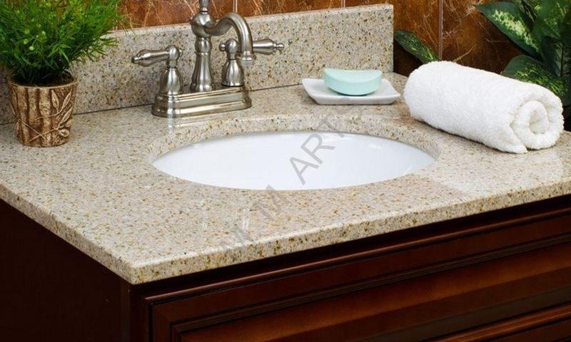 Exporter of Quartz Vanity Tops in India