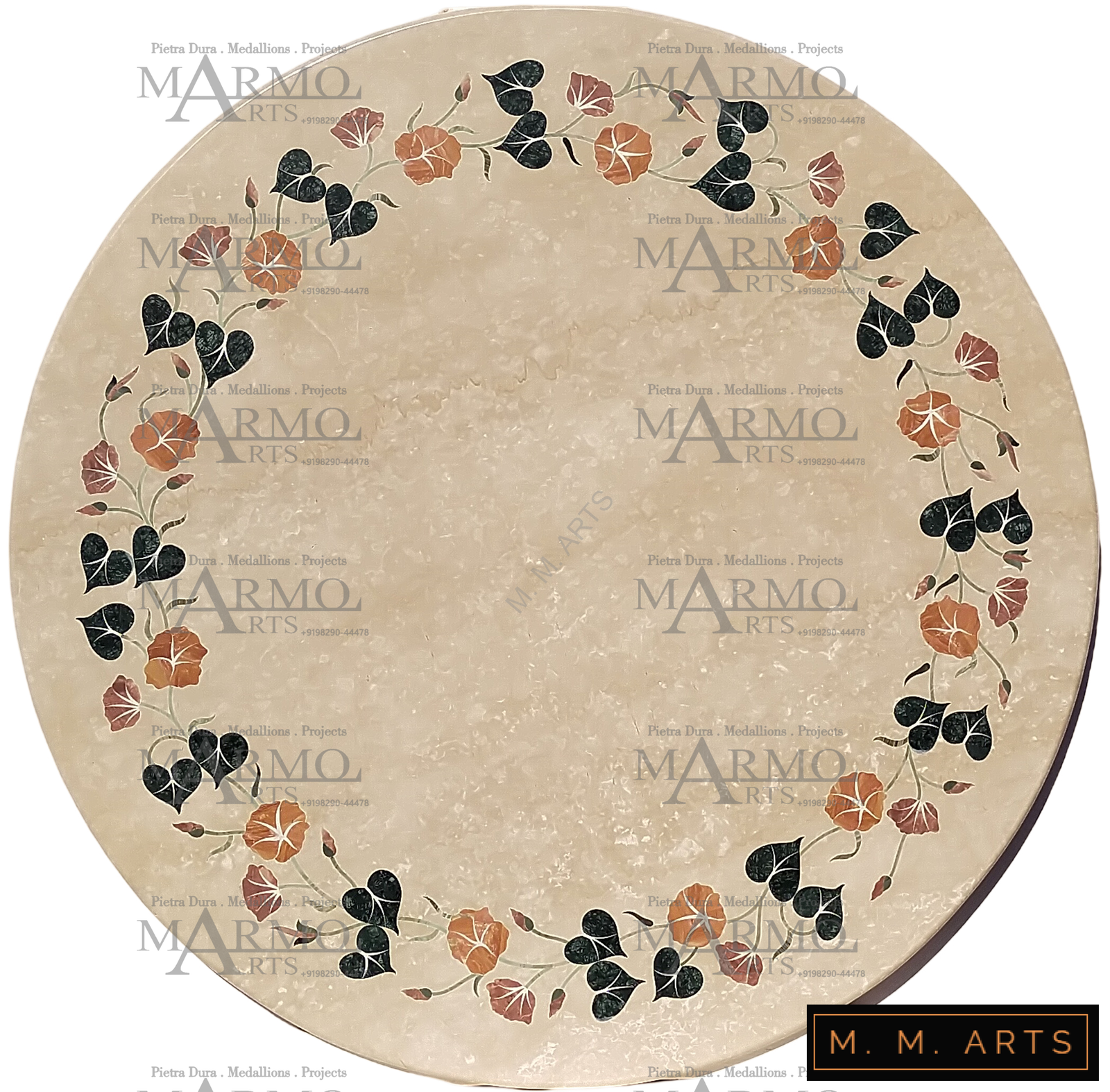 Custom Marble Inlay Table Top